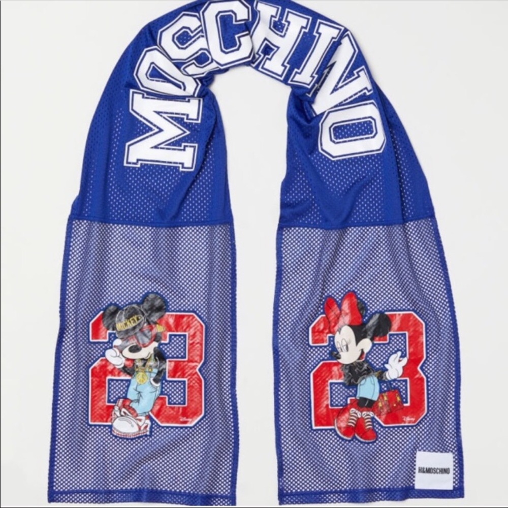 Moschino & HM -Scarf Mickey Mouse Minnie NWT